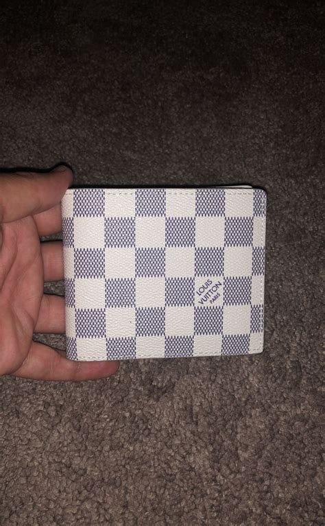 white louis vuitton wallet mens|Louis Vuitton wallet white checkered.